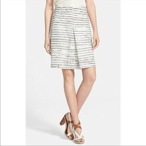 Tory Burch Palma Stripe Cracked Print A Line Straight Pencil Skirt